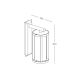 Aplice - Aplica de perete iluminat exterior decorativ IP65 Mary