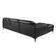 Coltare - Coltar LUX design italian cu sezlong stanga si functia relax Cowhide negru