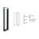 Stalpi - Stalp LED pentru iluminat exterior decorativ IP54 Remy H-78cm