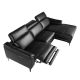 Coltare - Coltar LUX design italian cu sezlong dreapta si functia relax Cowhide negru