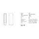 Stalpi - Mini Stalp LED pentru iluminat exterior decorativ IP65 Kylee grafit H-25cm