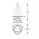 Pendule, Lustre suspendate - Lustra suspendata LED CCT si telecomanda ATHESA