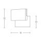 Aplice - Aplica LED iluminat exterior ambiental IP65 Nuria