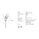 Tarusi - Proiector LED cu tarus iluminat exterior decorativ IP65 Irma