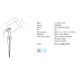 Tarusi - Proiector cu tarus iluminat exterior decorativ IP54 Ravy GU10