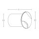 Spoturi - Spot LED incastrabil de exterior iluminat scari ambiental IP65 Evy B