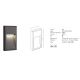 Spoturi - Spot LED de exterior iluminat ambiental IP65 Nell B