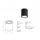 Spoturi - Spot LED aplicat de exterior iluminat decorati IP65 Audra negru