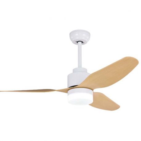 Lustre cu ventilator - Lustra LED cu Ventilator si telecomanda Costas alb/artar