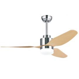 Lustre cu ventilator - Lustra LED cu Ventilator si telecomanda Costas crom/artar