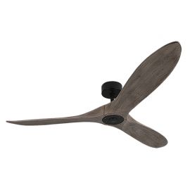 Lustre cu ventilator - Ventilator de tavan cu telecomanda Louwis lemn negru