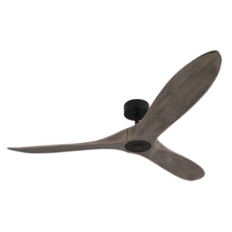 Lustre cu ventilator - Ventilator de tavan cu telecomanda Louwis lemn negru