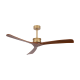 Lustre cu ventilator - Ventilator de tavan cu telecomanda Gioia auriu/lemn nuc