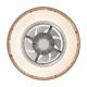 Lustre cu ventilator - Lustra LED cu Ventilator si telecomanda Rustic alb/ natural