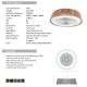 Lustre cu ventilator - Lustra LED cu Ventilator si telecomanda Rustic alb/ natural