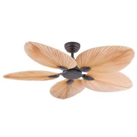 Lustre cu ventilator - Ventilator de tavan cu telecomanda Palm maro/ natural