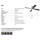 Lustre cu ventilator - Lustra LED cu Ventilator si telecomanda Sarah crom/maro