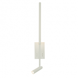 Aplica LED de perete stil minimalist Mija alba