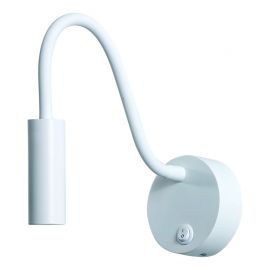 Aplice, corpuri de iluminat pentru pereti - Aplica LED de perete cu brat flexibil Minimal alba