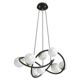 Pendule, Lustre suspendate - Lustra moderna cu 8 surse de lumina Nisyro