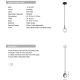 Pendule, Lustre suspendate - Pendul design decorativ Iris D-12,5cm frost-white