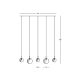 Pendule, Lustre suspendate - Lustra suspendata design decorativ Iris line fumuriu/frost-white