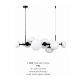 Pendule, Lustre suspendate - Lustra moderna cu 8 surse de lumina Omi negru