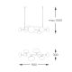 Pendule, Lustre suspendate - Lustra moderna cu 8 surse de lumina Omi negru