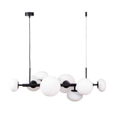 Pendule, Lustre suspendate - Lustra moderna cu 8 surse de lumina Omi negru
