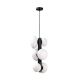 Pendule, Lustre suspendate - Lustra moderna cu 6 surse de lumina Omi negru
