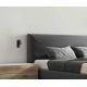 Aplice, corpuri de iluminat pentru pereti - Aplica moderna cu spot LED directionabil USB Charger Hotel negru