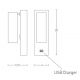 Aplice, corpuri de iluminat pentru pereti - Aplica moderna cu spot LED directionabil USB Charger Hotel negru