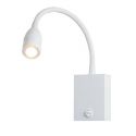Aplica cu spot LED stil minimalist Hotel alba