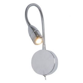 Aplice, corpuri de iluminat pentru pereti - Aplica cu spot Reder LED stil minimalist Hotel crom
