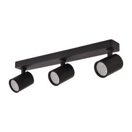 Plafoniere cu spoturi, Spoturi aplicate - Plafoniera cu 3 spoturi GU10 LED Minimal negru