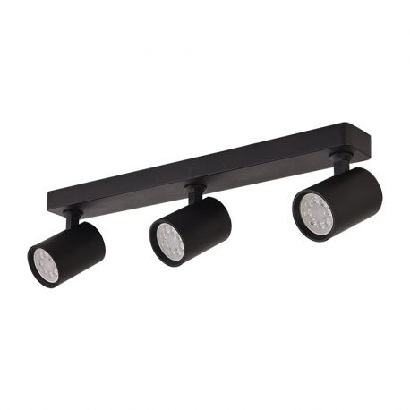Plafoniere cu spoturi, Spoturi aplicate - Plafoniera cu 3 spoturi GU10 LED Minimal negru