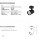 Plafoniere cu spoturi, Spoturi aplicate - Aplica Spot aplicat GU10 LED Minimal negru