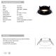 Iluminat pentru baie - Spot incastrabil pentru baie IP65 Astrid GU10 negru