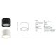 Plafoniere cu spoturi, Spoturi aplicate - Spot LED aplicat tavan Lyss negru