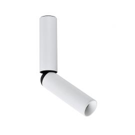 Plafoniere cu spoturi, Spoturi aplicate - Spot LED aplicat cu rotire si înclinare Tube alb