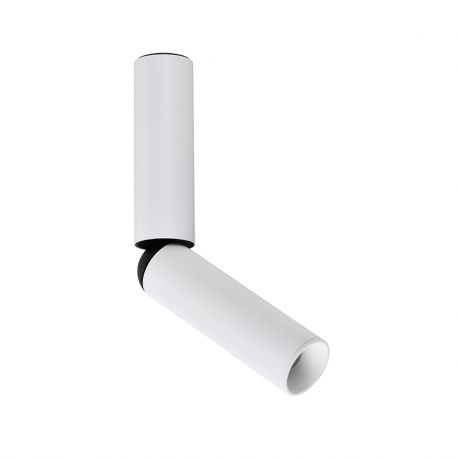 Plafoniere cu spoturi, Spoturi aplicate - Spot LED aplicat cu rotire si înclinare Tube alb