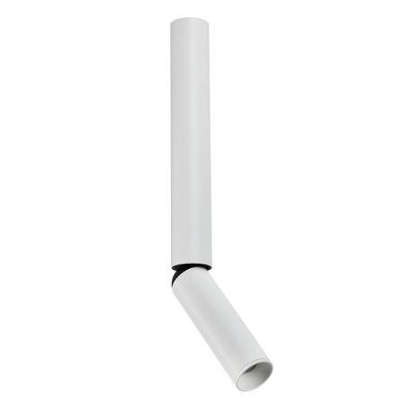 Plafoniere cu spoturi, Spoturi aplicate - Spot LED aplicat cu rotire si înclinare Tube alb