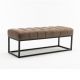 Bancheta tapitata Petit Beaute 110cm, taupe