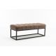 Banchete-Tabureti - Bancheta tapitata Petit Beaute 110cm, taupe