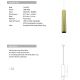 Pendule, Lustre suspendate - Pendul cu Spot stil minimalist GU10 Tube auriu