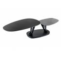 Masuta de cafea moderna cu doua blaturi rotative din ceramica Movement 160cm
