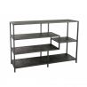 Raft design industrial Slim Line 115x80cm, negru
