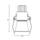 Spoturi tavan fals - Spot LED incastrabil Trimless alb 6W 3000K