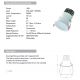 Spoturi tavan fals - Spot LED incastrabil Trimless alb 10W 3000K