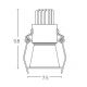 Spoturi tavan fals - Spot LED incastrabil Trimless negru 10W 3000K